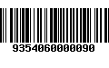 Código de Barras 9354060000090