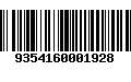 Código de Barras 9354160001928