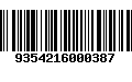 Código de Barras 9354216000387