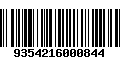 Código de Barras 9354216000844