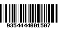 Código de Barras 9354444001507