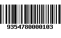 Código de Barras 9354780000103