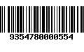 Código de Barras 9354780000554