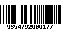 Código de Barras 9354792000177