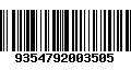 Código de Barras 9354792003505