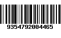 Código de Barras 9354792004465