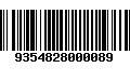 Código de Barras 9354828000089