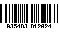 Código de Barras 9354831012024