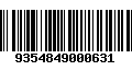 Código de Barras 9354849000631