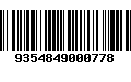 Código de Barras 9354849000778