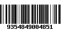 Código de Barras 9354849004851