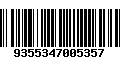 Código de Barras 9355347005357