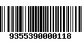 Código de Barras 9355390000118