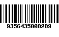 Código de Barras 9356435000209