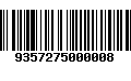 Código de Barras 9357275000008