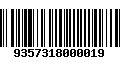 Código de Barras 9357318000019