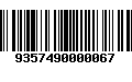 Código de Barras 9357490000067