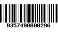 Código de Barras 9357490000296