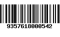 Código de Barras 9357618000542