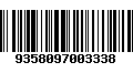 Código de Barras 9358097003338