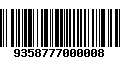 Código de Barras 9358777000008