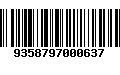 Código de Barras 9358797000637