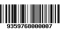 Código de Barras 9359768000007