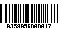 Código de Barras 9359956000017