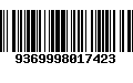 Código de Barras 9369998017423