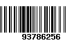 Código de Barras 93786256