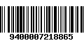 Código de Barras 9400007218865