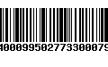 Código de Barras 94000995027733000799