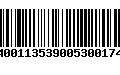 Código de Barras 94001135390053001747