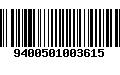 Código de Barras 9400501003615