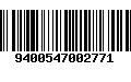 Código de Barras 9400547002771