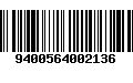 Código de Barras 9400564002136