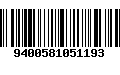 Código de Barras 9400581051193