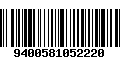 Código de Barras 9400581052220