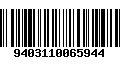 Código de Barras 9403110065944