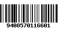 Código de Barras 9408570116601