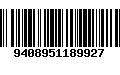 Código de Barras 9408951189927