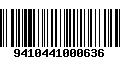 Código de Barras 9410441000636