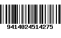 Código de Barras 9414024514275