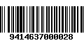 Código de Barras 9414637000028