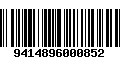 Código de Barras 9414896000852