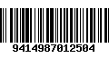 Código de Barras 9414987012504