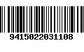 Código de Barras 9415022031108