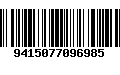 Código de Barras 9415077096985