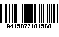 Código de Barras 9415077181568