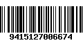 Código de Barras 9415127006674